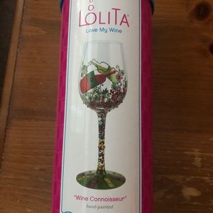 Lolita Hand Painted Wine Glass